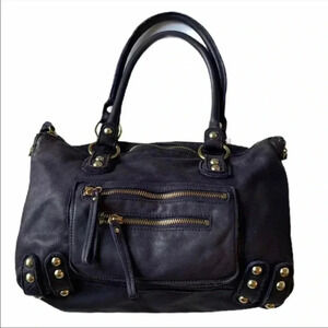 Linea Pelle Large Leather Dylan Speedy Shoulder Purse